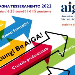 BE YOUNG! BE AIGA! – campagna tesseramento 2022