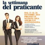 La settimana del praticante 21-26 ottobre 2024