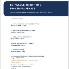 Le “pillole” di diritto e procedura penale